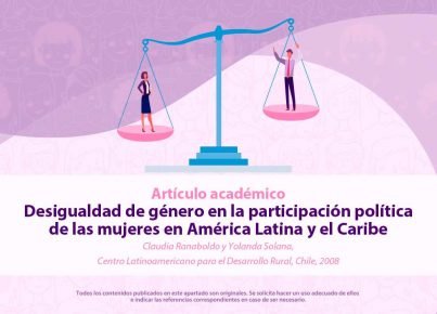 Desigualdad de género en la participación política de las mujeres en América Latina y el Caribe